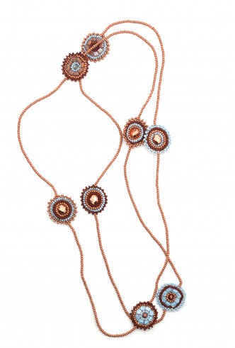 Long Medallion Strand Necklace Long Medallion Strand Necklace